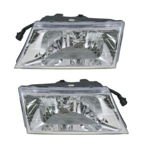 Front Composite Headlights Headlamps Lights Pair Set for 03-04 Grand Marquis