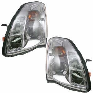 Halogen Headlights Headlamps LH Left & RH Right Pair Set for 04-06 Nissan Maxima