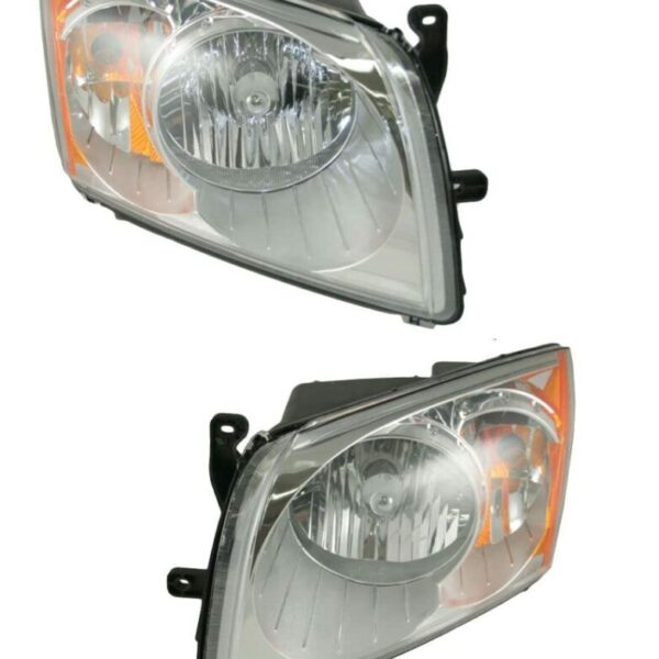 Front Headlights Headlamps Lights Lamps LH & RH Pair Set for 07-12 Dodge Caliber