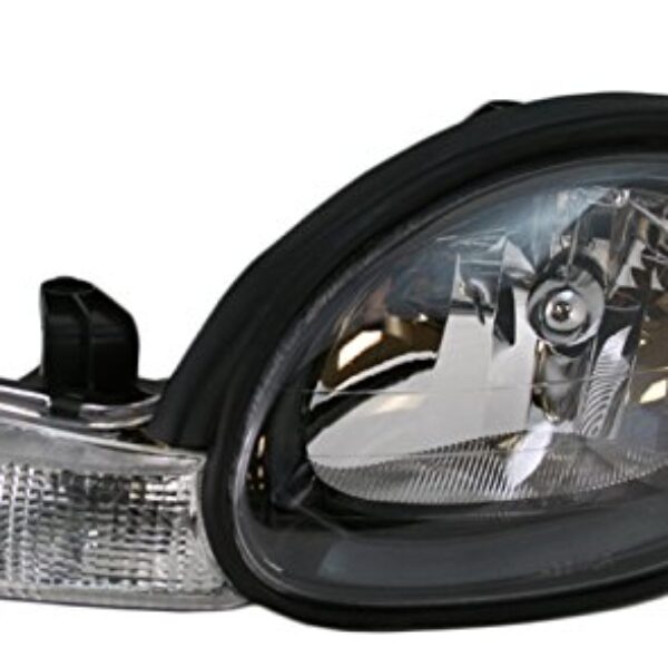 Headlight Headlamp w/ Black Bezel Driver Side Left LH Fits 00-02 Dodge Neon