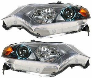 Headlights Headlamps Left & Right Pair Set for 10-11 Honda Insight