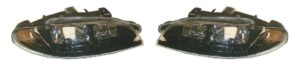 Headlights Headlamps LH Left & RH Right Pair Set for 97-99 Mitsubishi Eclipse