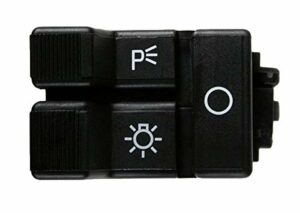 Black Dash Mount Headlight Headlamp Switch Button Compatible with Chevy GMC Pickup Truck