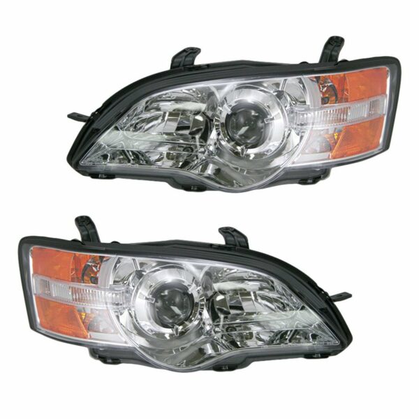 Front Headlights Headlamps Lights Lamps Pair Set for 06-07 Subaru Legacy Outback