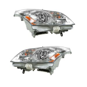 Xenon HID Headlights Headlamps Left & Right Pair Set for G35 G37 4 Door Sedan