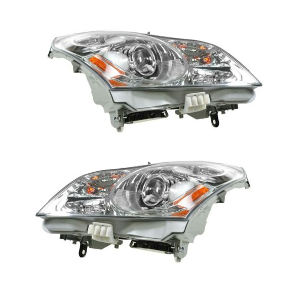 Xenon HID Headlights Headlamps Left & Right Pair Set for G35 G37 4 Door Sedan