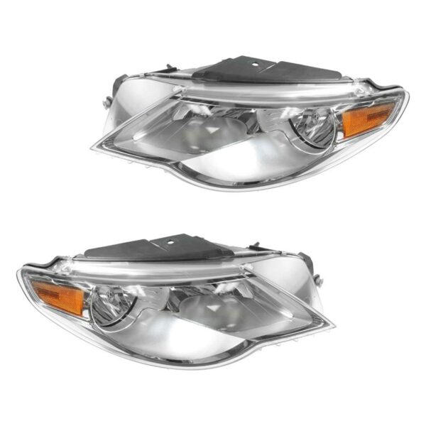 Headlight Headlamp Left & Right Pair Set of 2 Kit for 09-12 Volkswagen CC