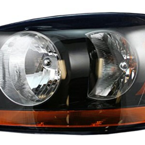 Headlight Headlamp w/ Black Bezel Driver Side Left LH for 06-08 Dodge Ram Truck