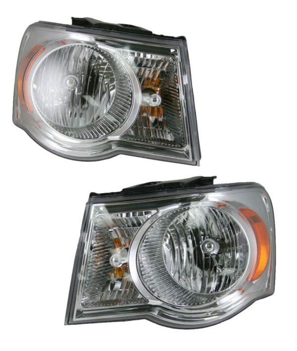 Front Headlights Headlamps Lights Lamps LH & RH Pair Set for 07-09 Aspen