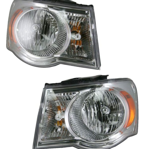 Front Headlights Headlamps Lights Lamps LH & RH Pair Set for 07-09 Aspen