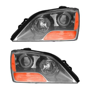 Headlight Headlamp Head Light Lamp Left & Right Pair Set For 07 Kia Sorento