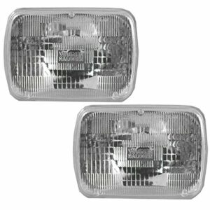 Rectangle Sealed Beam Headlamps Headlights Pair Set of 2 Compatible with Pickup Truck