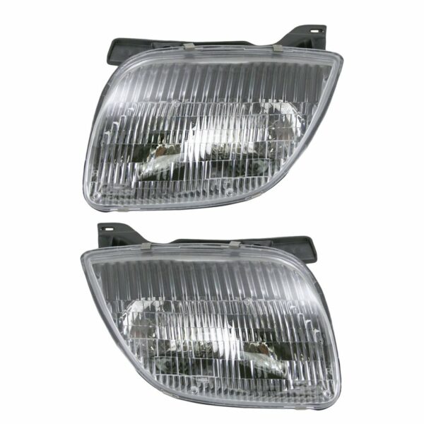 Headlights Headlamps Left & Right Pair Set for 95-02 Pontiac Sunfire