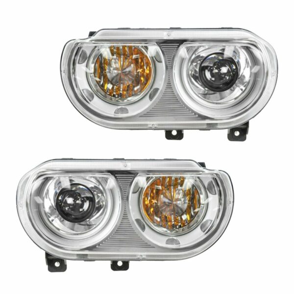HID Headlight Headlamp Light Lamp Pair Set LH & RH for 08-13 Challenger