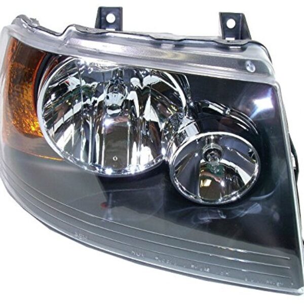 Headlight Headlamp w/ Black Bezel RH Right Passenger Side for 03-06 Expedition