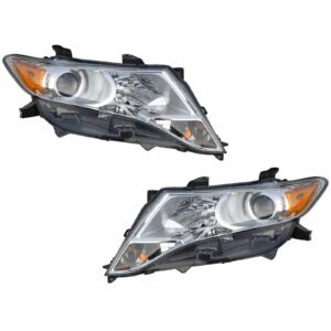 Halogen Headlight Headlamp Head Light Lamp Pair Set for 09-13 Toyota Venza