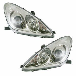 Halogen Headlights Headlamps Left & Right Pair Set for 04-06 Lexus ES330