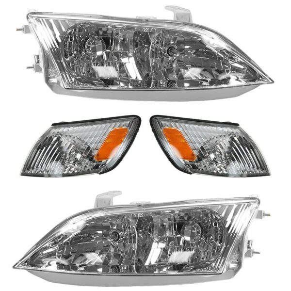 Headlight Lamp Parking Marker Corner Light LH RH 4 Piece Kit for Lexus ES300