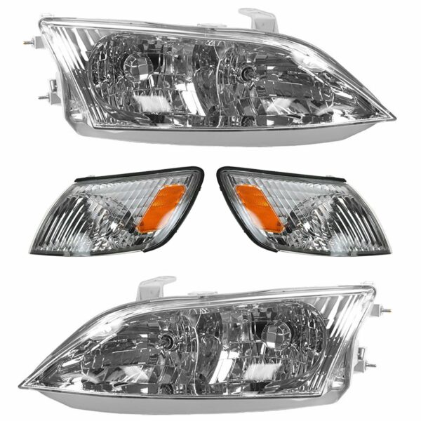 Headlight Lamp Parking Marker Corner Light LH RH 4 Piece Kit for Lexus ES300
