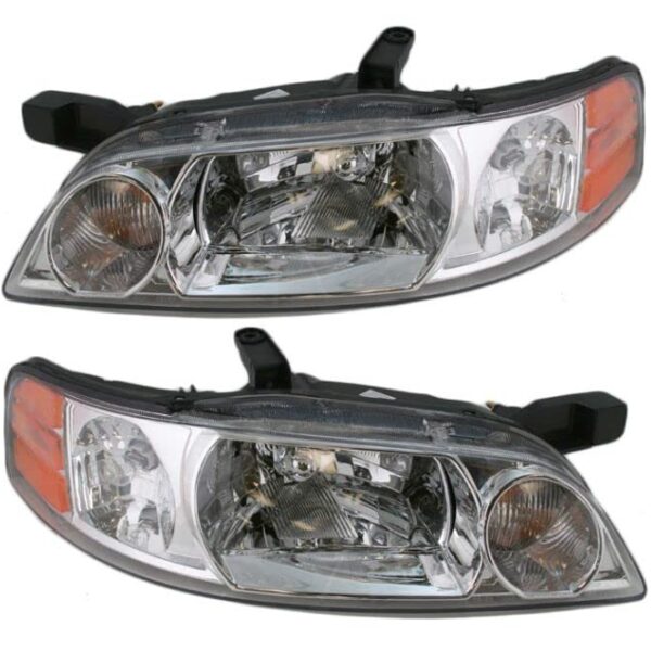 Headlights Headlamps Pair Set for 00-01 Nissan Altima
