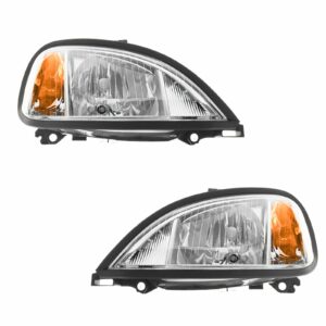 Headlights Headlamps Left & Right Pair Set for 04-13 Freightliner Columbia