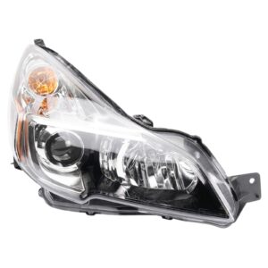 Right Headlight Assembly Black Bezel Compatible with 2013-2014 Subaru Legacy Passenger Side