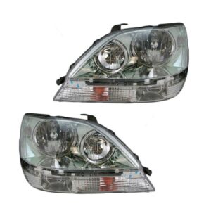 Headlight Assembly Compatible With 2001-2003 Lexus RX300 Driver and Passenger Side