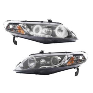Performance Headlight Set Compatible with 2006-2011 Honda Civic
