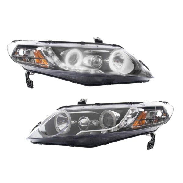 Performance Headlight Set Compatible with 2006-2011 Honda Civic