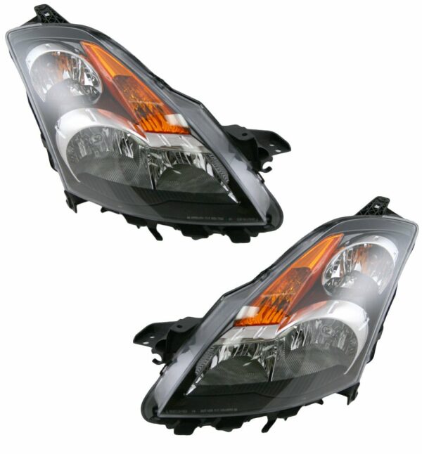 Headlights Headlamps Left & Right Lamp Pair Set for 07-09 Nissan Altima