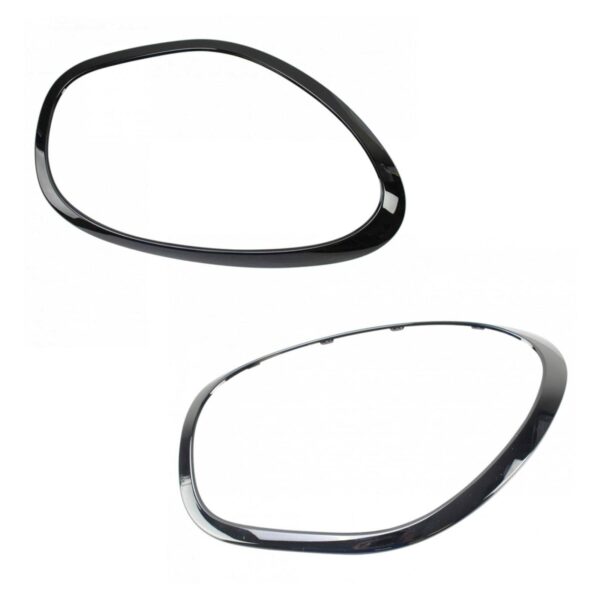 Headlight Lamp Bezel Trim Pair LH RH Sides Black for Mini Cooper Countryman