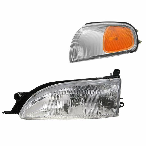 Headlight Lamp Parking Marker Signal LH Driver Compatible with 95-96 Toyota Camry