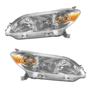 Front Headlight Headlamp Light Lamp Pair Set for 09-13 Toyota Matrix