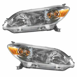 Front Headlight Headlamp Light Lamp Pair Set for 09-13 Toyota Matrix