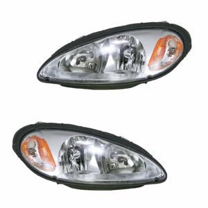 Headlights Headlamps Left & Right Pair Set for 01-05 Chrysler PT Cruiser