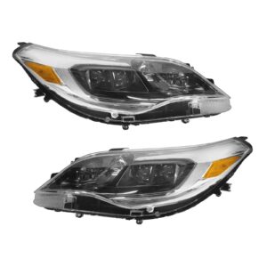Headlight Headlamp Halogen Driver & Passenger Side Pair for 13-14 Toyota Avalon