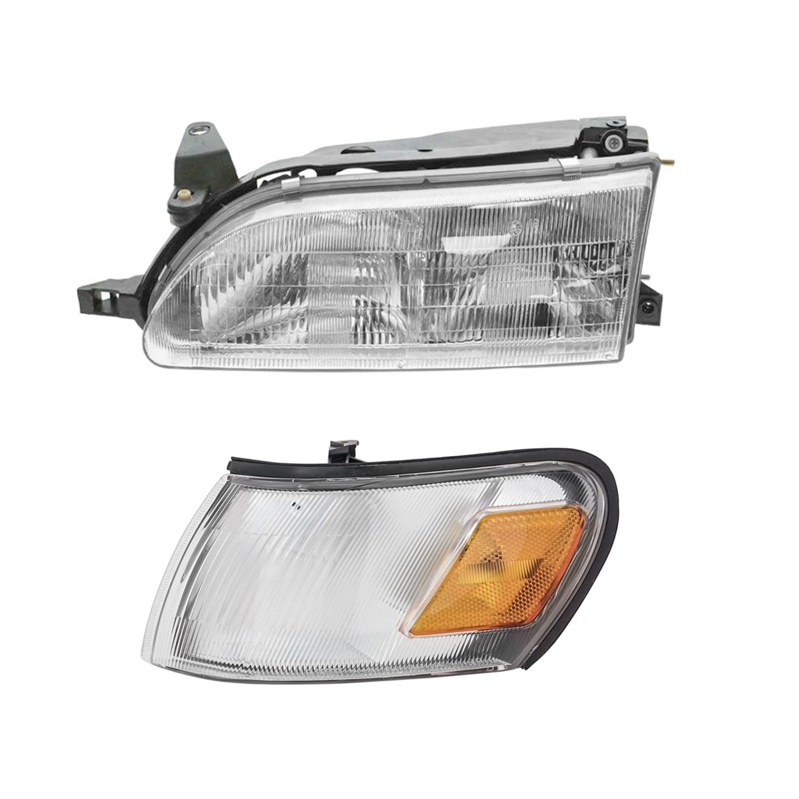Headlight Assembly Compatible With 1993-1997 Toyota Corolla Driver Side