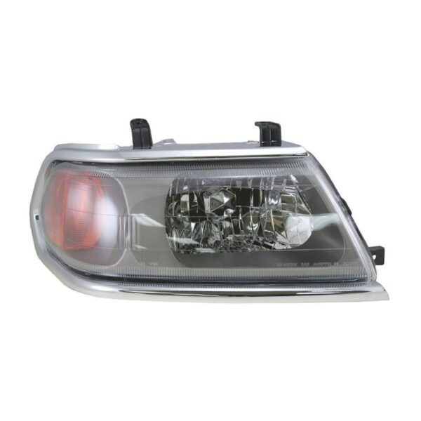 Headlight Headlamp w/ Chrome Trim Passenger Side RH for 00-04 Montero Sport