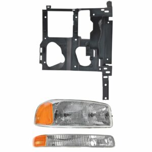 Headlight Parking Light Lamp Mounting Bracket Kit RH Set for 99-07 Sierra