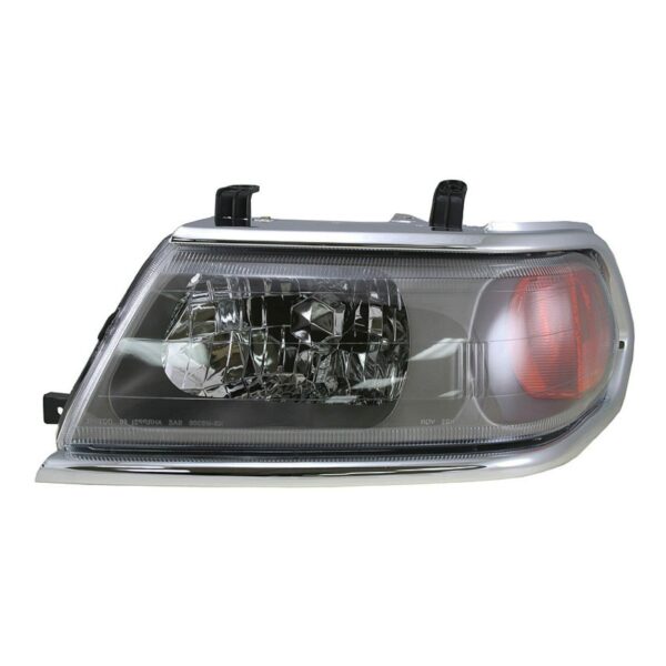 Headlight Headlamp w/ Chrome Trim Driver Side Left LH for 00-04 Montero Sport
