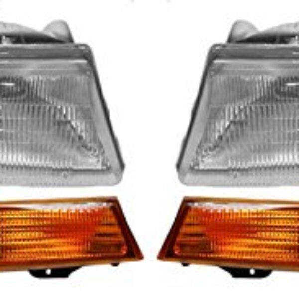 Headlights Headlamps & Corner Parking Lights Left & Right Set Kit for Ranger