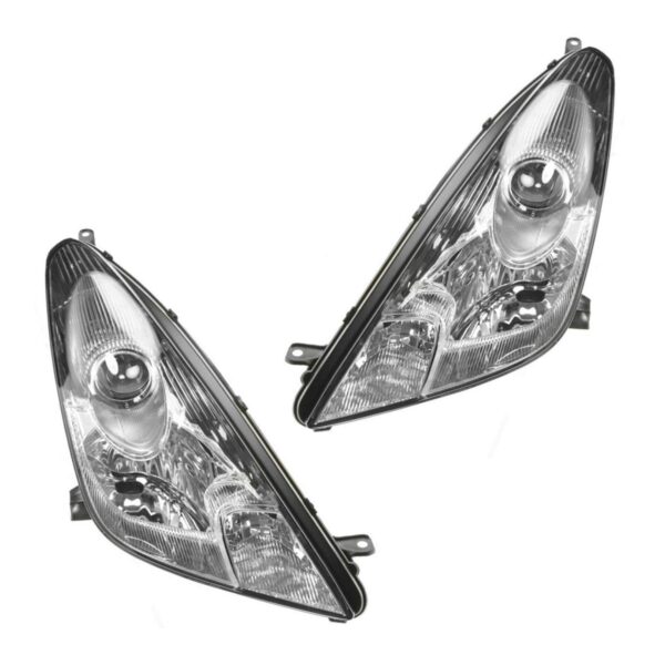 Headlights Headlamps Left & Right Pair Set for 00-05 Toyota Celica