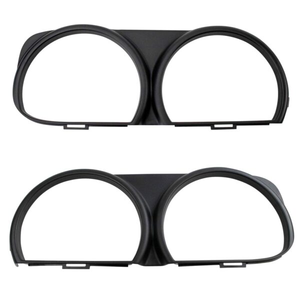 2pc Front Headlight Bezel Set LH RH Sides for 15-20 Dodge Challenger SRT Hellcat