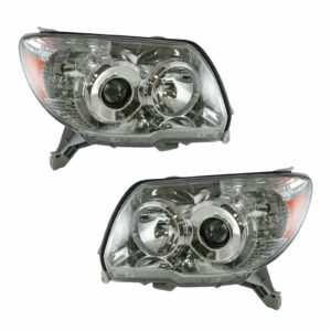 Headlights Headlamps Left & Right Pair Set for 06-09 Toyota 4Runner