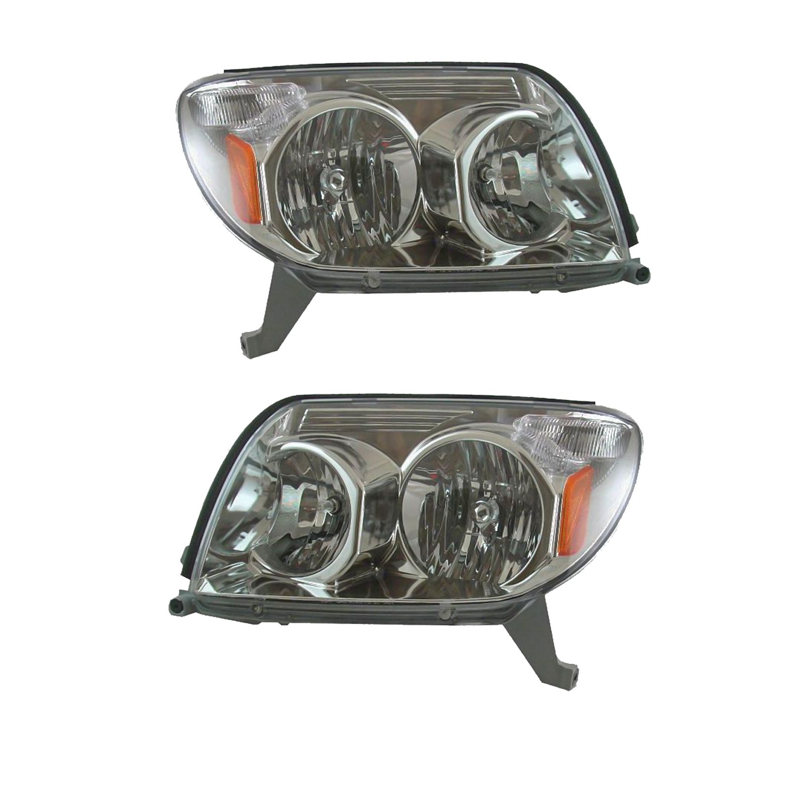 Headlights Headlamps Left & Right Pair Set for 03-05 Toyota 4Runner