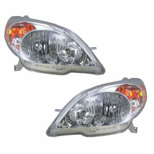 Headlights Headlamps Left & Right Pair Set for 03-08 Toyota Matrix