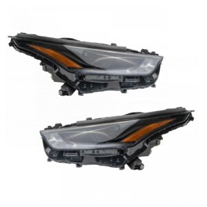 Headlight Set Compatible with 2021 Toyota Highlander
