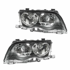 Headlights Headlamps Left & Right Lamp Pair Set for BMW 3 Sedan Series