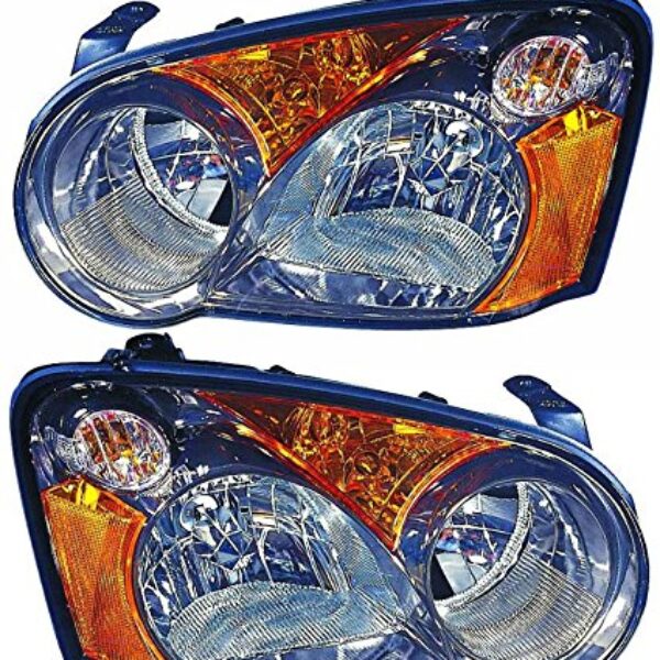 Headlight Headlamp Light Lamp Pair Set of 2 Left LH & Right RH for 04 Impreza