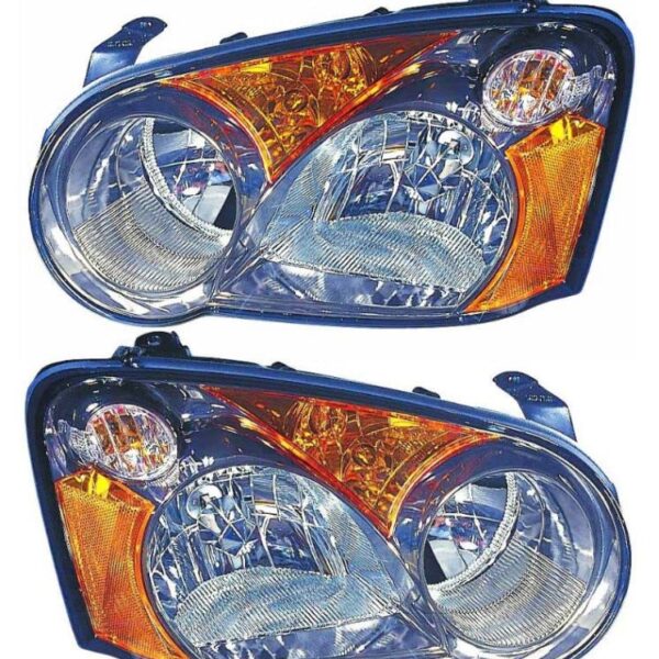 Headlight Headlamp Light Lamp Pair Set of 2 Left LH & Right RH for 04 Impreza